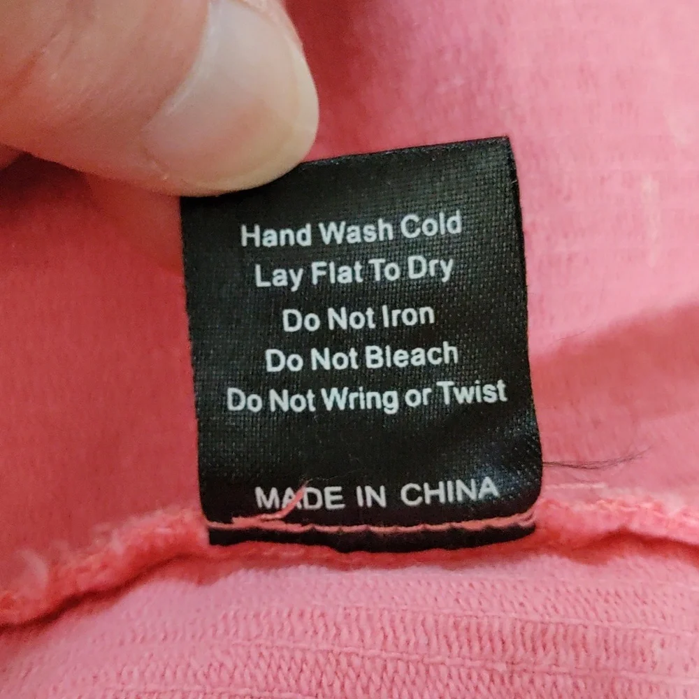 H195 POL pink distressed cotton corduroy blazer style jacket M
